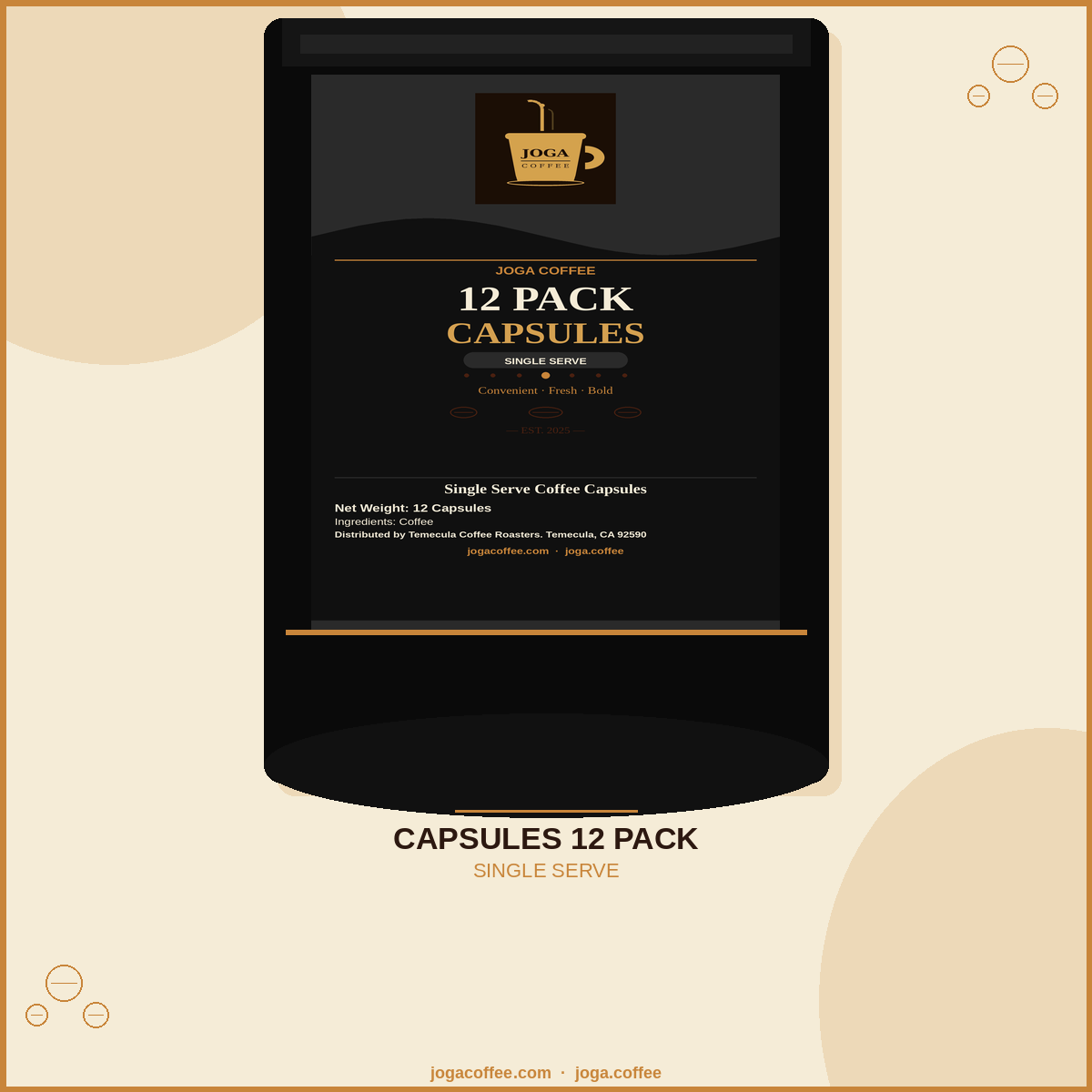 12 Pack Single Serve Coffee Capsules