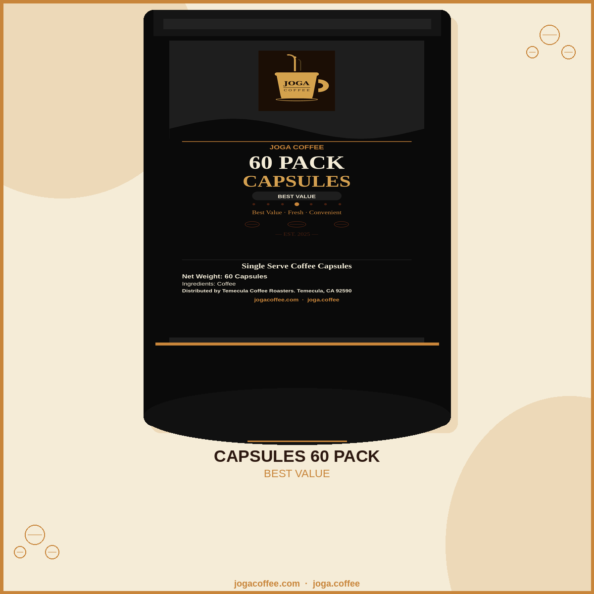 60 Pack Single Serve Coffee Capsules